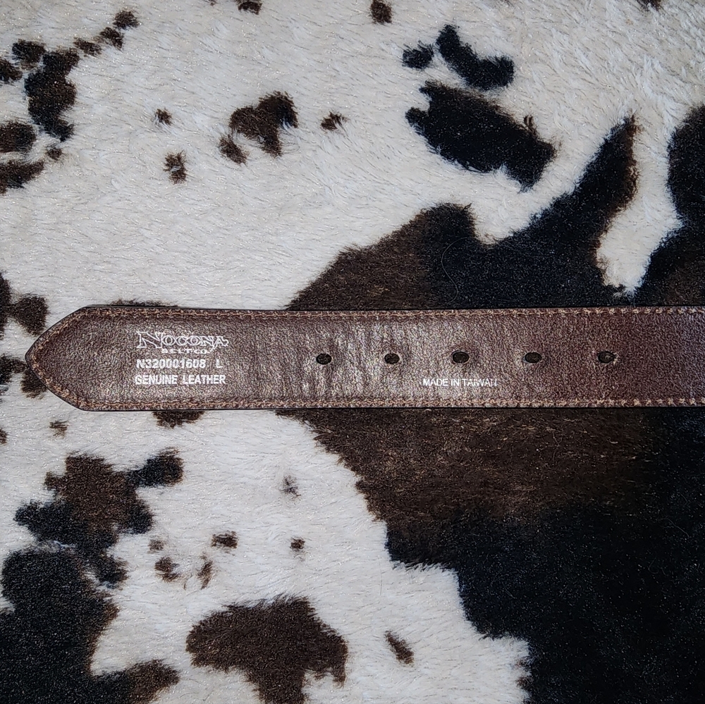 Nocona Sunflower Inlay Belt - Picture 2 of 4